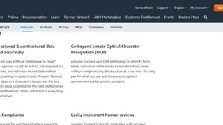 Amazon Textract screenshot