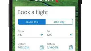 American Airlines screenshot