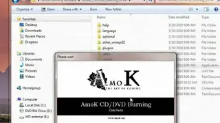 AmoK CD/DVD Burning screenshot