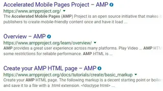 AMP Browser Extension screenshot