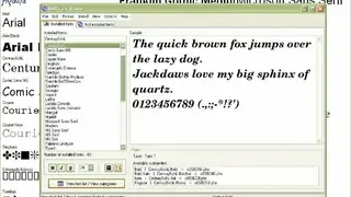 AMP Font Viewer screenshot