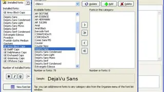 AMP Font Viewer screenshot