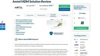 Amtel MDM Solution screenshot