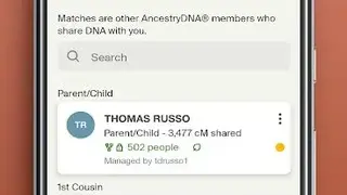 Ancestry screenshot
