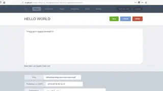 Anchor CMS screenshot