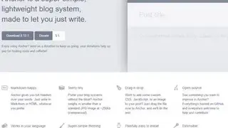 Anchor CMS screenshot