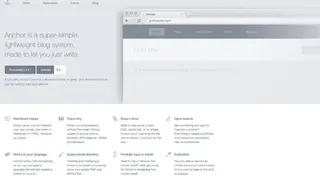 Anchor CMS screenshot
