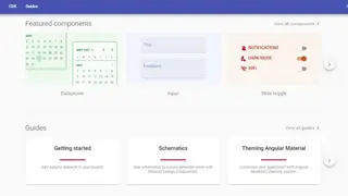 Angular Material screenshot
