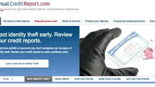 Annual Credit Report screenshot