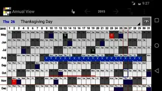 Annual View screenshot