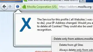 anonymoX screenshot