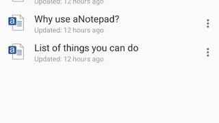 aNotepad screenshot