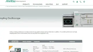 Anritsu Oscilloscopes screenshot