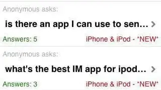 Answers screenshot