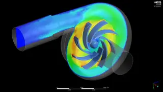 Ansys 3D Simulation screenshot