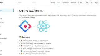 Ant Design React screenshot