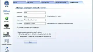 Antamedia Kiosk Software screenshot