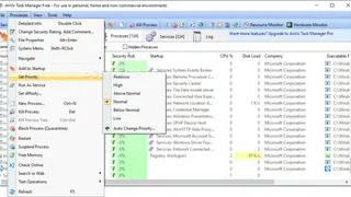 AnVir Task Manager screenshot