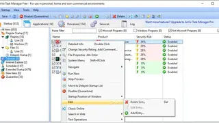 AnVir Task Manager screenshot