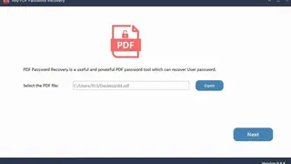 Any PDF Password Recovery screenshot