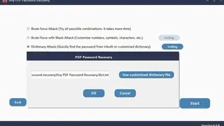Any PDF Password Recovery screenshot