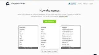Anymail Finder screenshot
