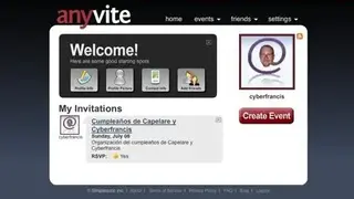 Anyvite screenshot