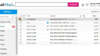 AOL Mail screenshot