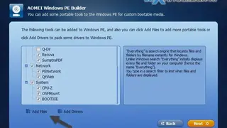 AOMEI PE Builder screenshot