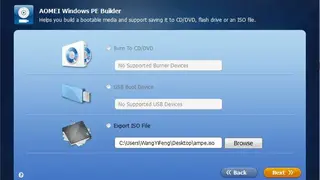 AOMEI PE Builder screenshot