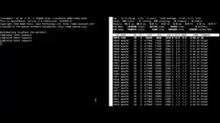 Apache Benchmark screenshot
