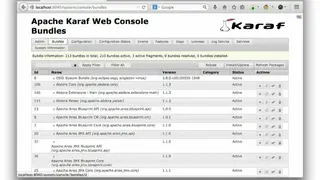 Apache Karaf screenshot