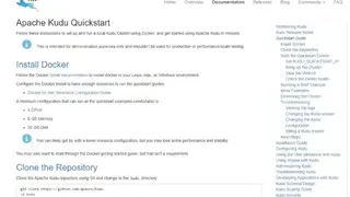 Apache Kudu screenshot