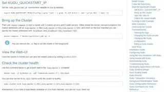 Apache Kudu screenshot