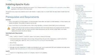 Apache Kudu screenshot