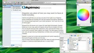Apimac Notepad screenshot