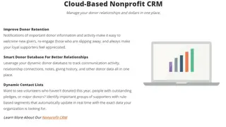 Aplos Donor Management screenshot