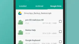 App Backup & Restore screenshot