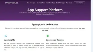 App Support Platform screenshot