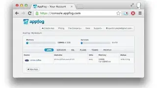 AppFog screenshot