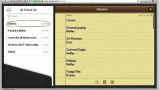 Apple Notes screenshot