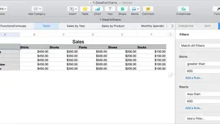 Apple Numbers screenshot