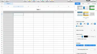 Apple Numbers screenshot