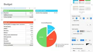 Apple Numbers screenshot