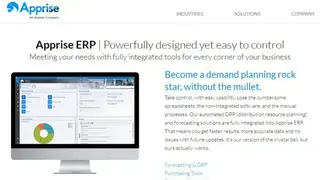 Apprise ERP screenshot