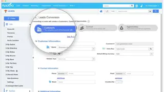 Apptivo CRM screenshot