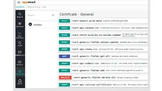 AppViewX CERT+ screenshot