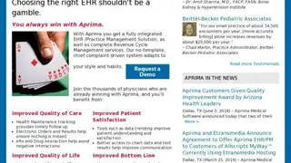 Aprima EHR screenshot