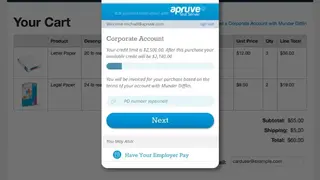 Apruve screenshot