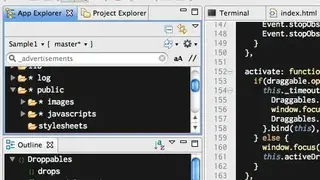 Aptana Studio screenshot